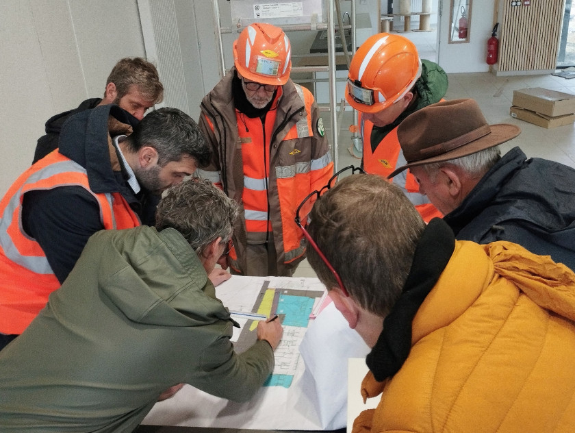 Gymnase Treffort, fin de chantier
